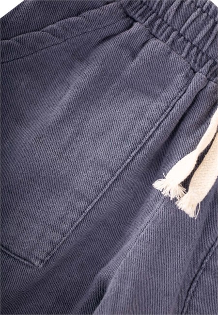Müslin Gabardin Pantolon 2-8 Yaş Gri