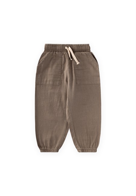 Müslin Gabardin Pantolon 2-8 Yaş VİZON