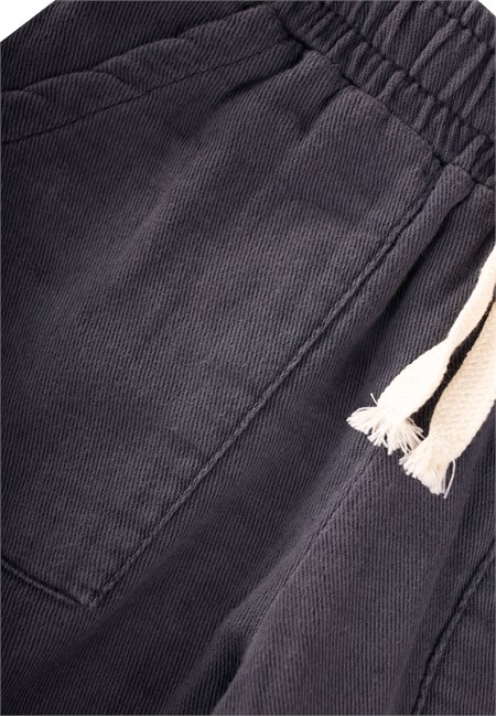 Müslin Gabardin Pantolon 2-8 Yaş Antrasit
