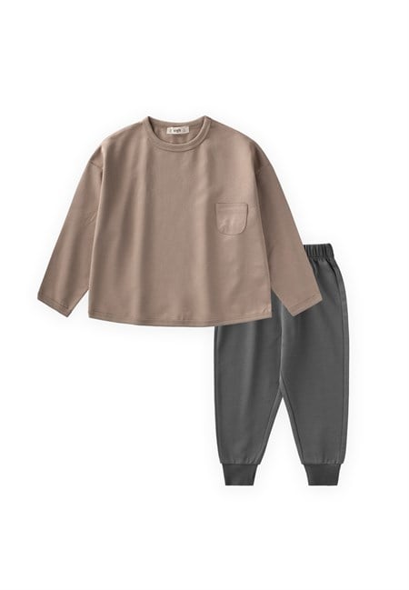 Sweatshirt Takım 2-7 Yaş S Vizon