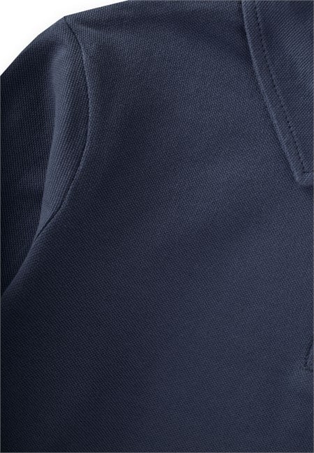 Polo Yaka Uzun Kollu T-Shirt 5-12 Yaş Lacivert
