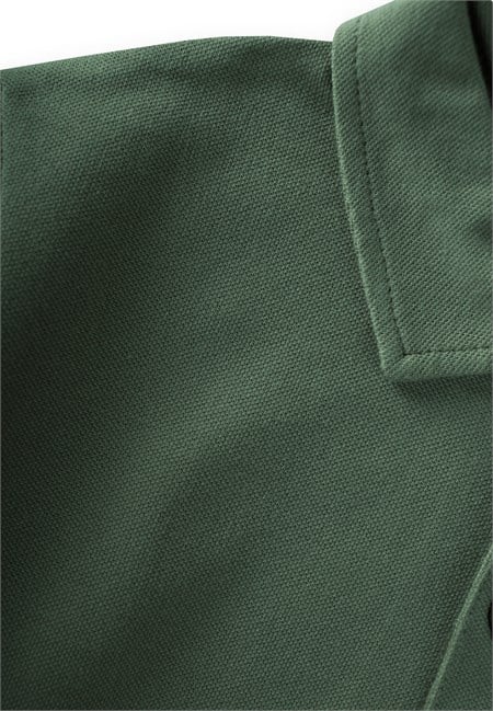 Polo Yaka Uzun Kollu T-Shirt 5-12 Yaş HAKİ YEŞİL