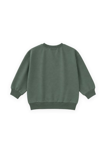 Mevsimlik Sweatshirt 1-7 Yaş Haki Yeşil