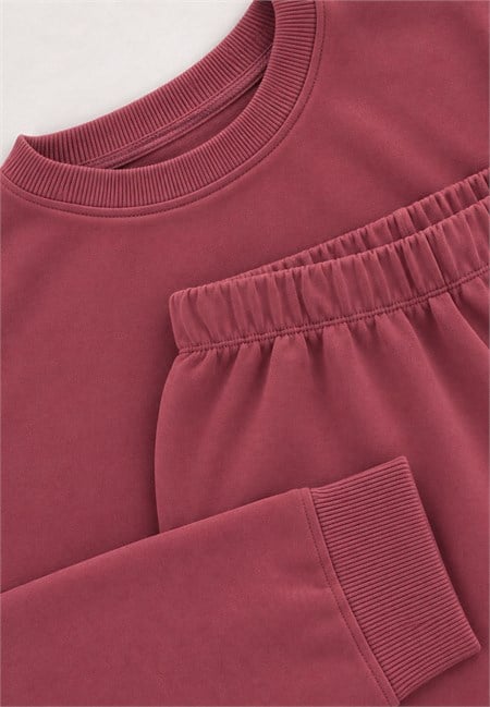 Sweatshirt Takım 2-8 Yaş Antik Pembe