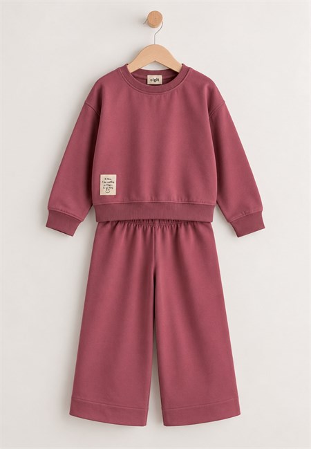 Sweatshirt Takım 2-8 Yaş Antik Pembe
