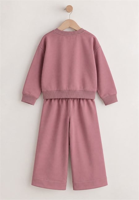Sweatshirt Takım 8-12 Yaş Leylak