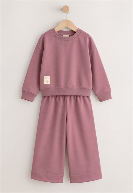 Sweatshirt Takım 8-12 Yaş Leylak