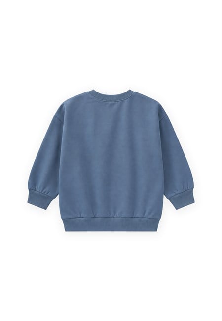 Mevsimlik Sweatshirt 1-7 Yaş İndigo Mavi