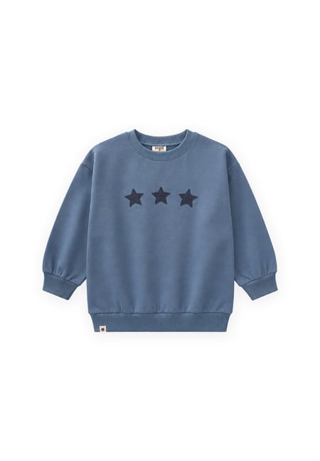 Mevsimlik Sweatshirt 1-7 Yaş İndigo Mavi