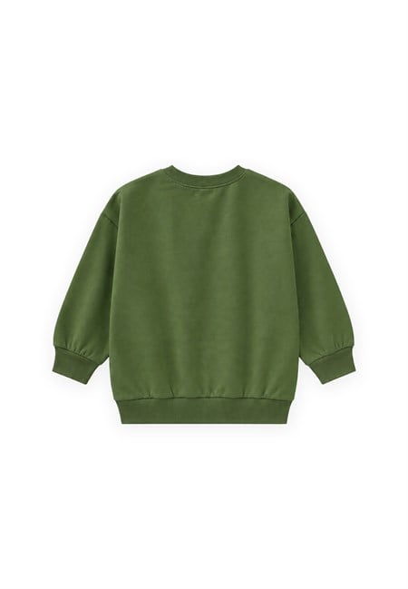 Mevsimlik Sweatshirt 1-7 Yaş YAĞ YEŞİLİ