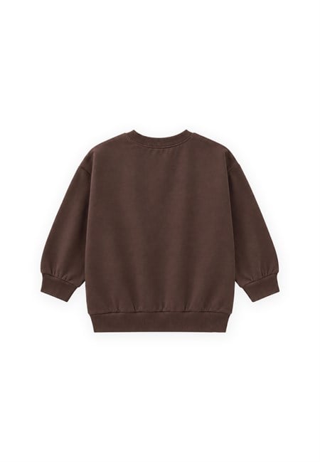 Mevsimlik Sweatshirt 1-7 Yaş Kahverengi