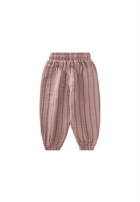 Müslin Şalvar Pantolon 1-6 Yaş BAKIR ÇİFT ÇİZGİLİ