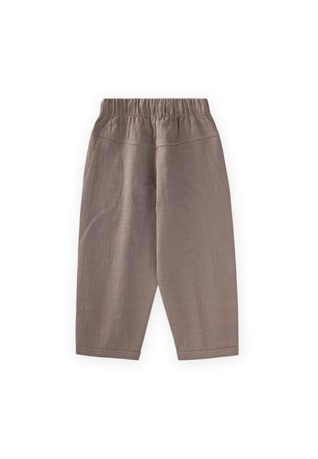 Keten Boyfriend Pantolon 2-10 Yaş Vizon