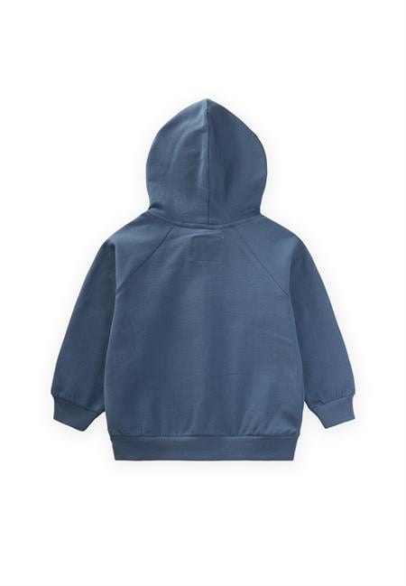 Kapşonlu Fermuarlı Hırka 1-14 Yaş İndigo Mavi