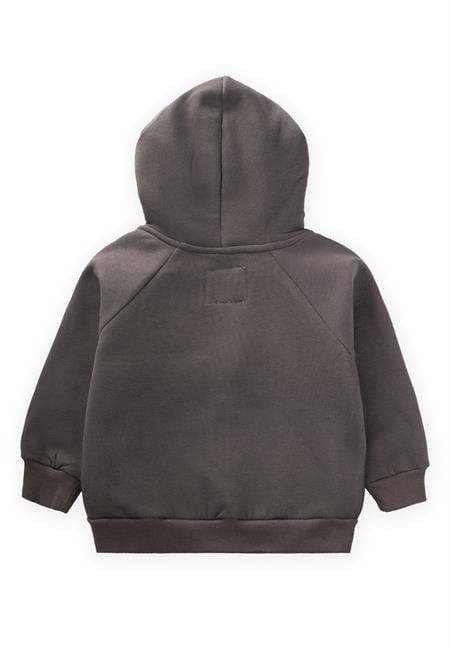 Kapşonlu Fermuarlı Hırka 1-14 Yaş Antrasit