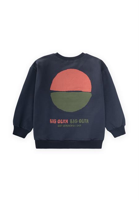 Bıg Olıta Baskılı Sweatshirt 2-10 Yaş Lacivert