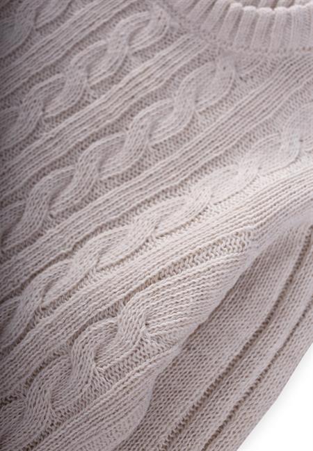 Saç Örgülü Kazak 1-8 Yaş Taş