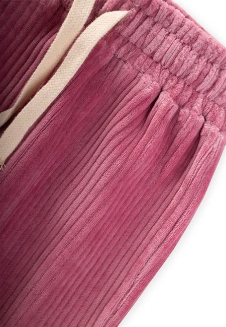 Fitilli Kadife Jogger Pantolon 1-10 Yaş FUŞYA