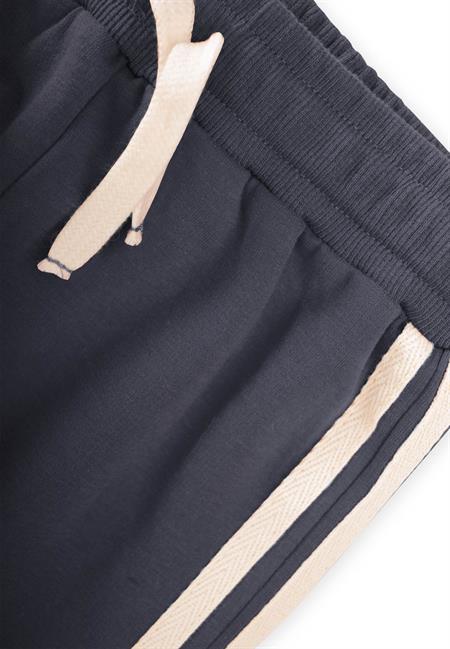 Şerit Detaylı Eşofman 2-10 Yaş Füme