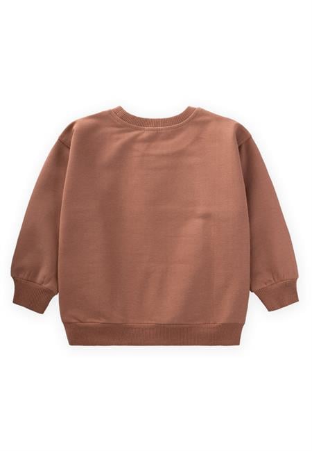 Police Baskılı Sweatshirt 1-7 Yaş Açık Kahve
