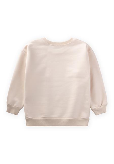 Dağ Baskılı Sweatshirt 3-9 Yaş Ekru