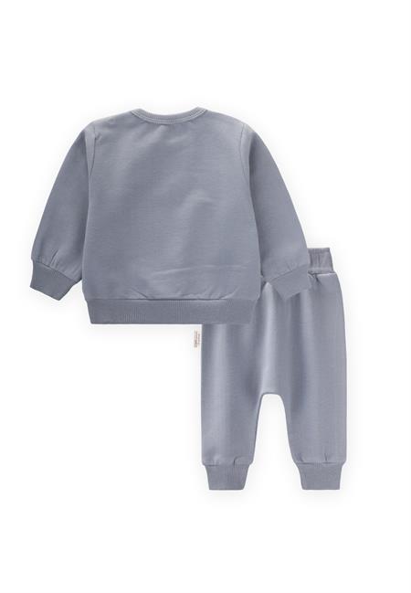 Yelken Nakışlı Sweatshirt Takım 0-2 Yaş Mint Yeşil