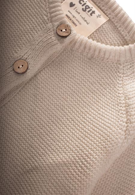 Links Triko Hırka 1-8 Yaş A Bej