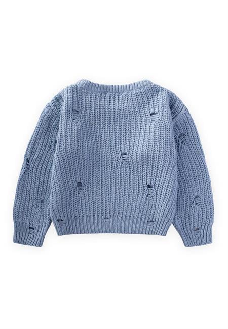 Selanik Triko Kazak 2-8 Yaş A Mavi