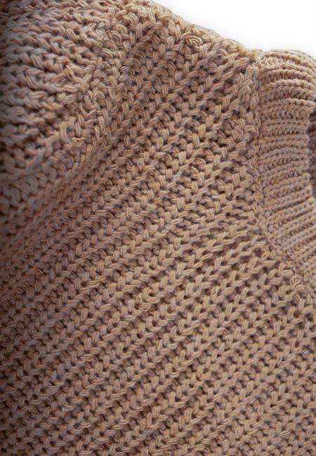 Bisiklet Yaka Selanik Triko Kazak 2-8 Yaş Vizon