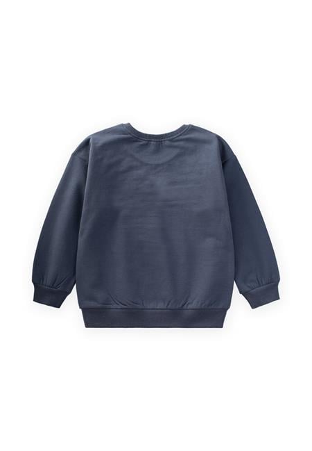 Çiçek Nakışlı Sweatshırt 2-7 Yaş LACİVERT