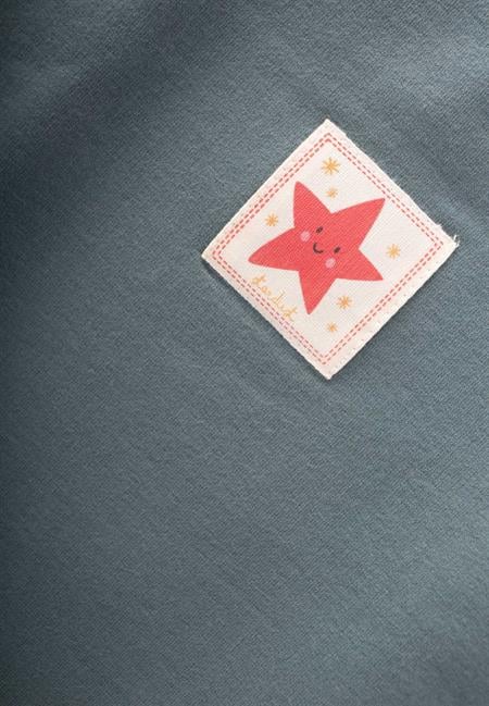 Etiket Detaylı Sweatshirt Takım 1-7 Yaş Çağla Yeşili