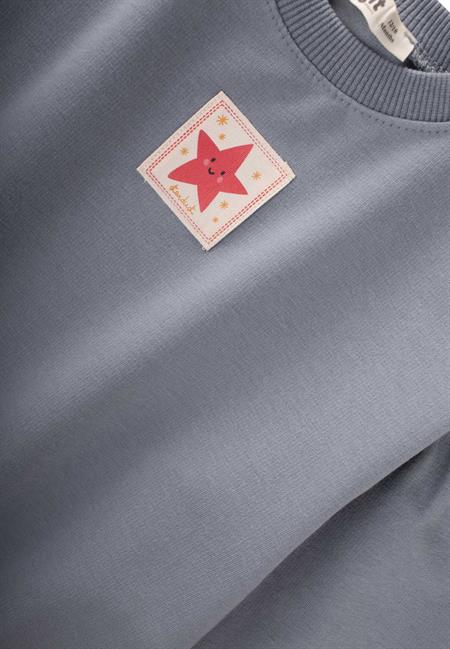 Etiket Detaylı Sweatshirt Takım 1-7 Yaş Mint Yeşil