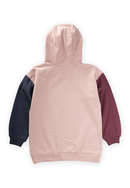 Multicolor Sweatshirt 5-12 Yaş Pudra