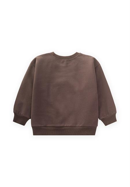 Süzene Nakışlı Sweatshirt 1-7 Yaş Kahverengi