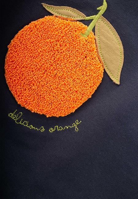 Süzene Nakışlı Sweatshirt 1-7 Yaş Antrasit