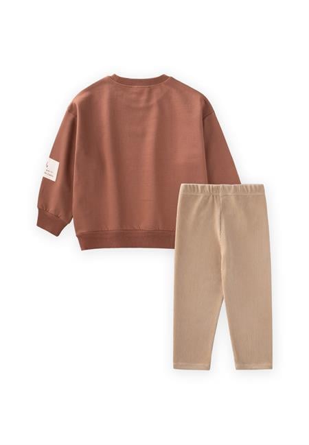 Sweatshirt Takım 2-10 Yaş A Kahve
