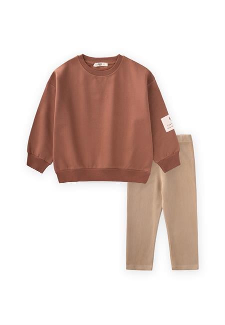 Sweatshirt Takım 2-10 Yaş A Kahve