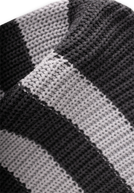 Selanik Çizgili Triko Kazak 2-8 Yaş Antrasit