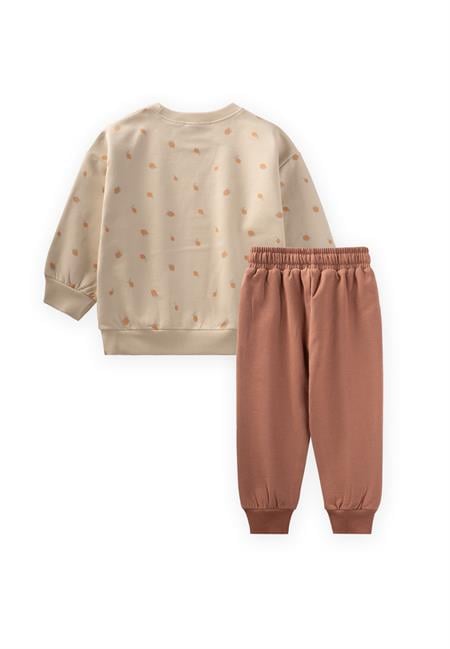 Sweatshirt Takım 1-8 Yaş Bej
