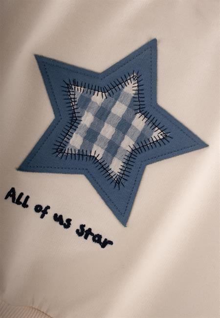 Sweatshirt Takım 1-7 Yaş Ekru Lacivert