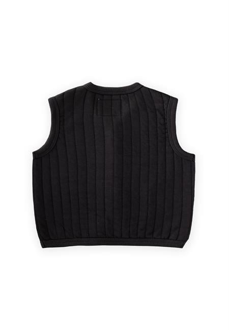 Kapitone Yelek 0-6 Yaş Antrasit