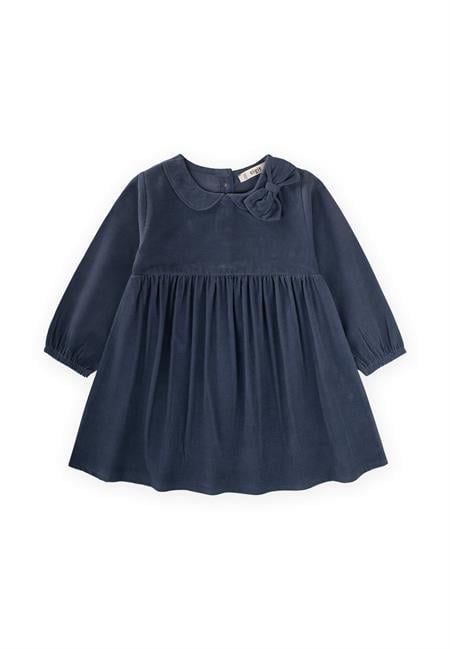 Kadife Elbise 1-8 Yaş LACİVERT