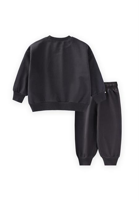 Roket Aplikeli Sweatshırt Takım 1-6 Yaş ANTRASİT