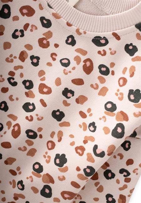 Kadife Taytlı Sweatshirt Takım 2-10 Yaş Taş