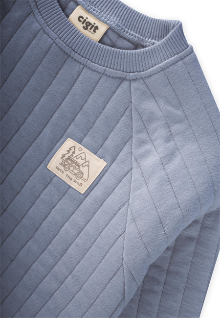 Kapitone Sweatshirt Takım 1-7 Yaş Mint Yeşili