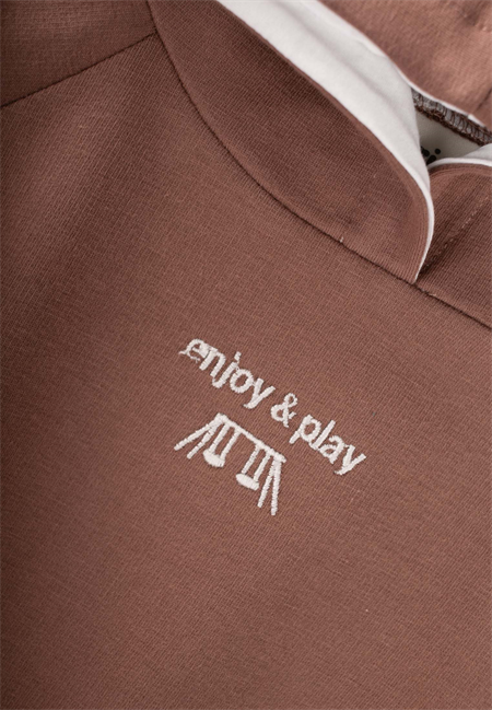 Kapşonlu Sweatshirt Takım 1-5 Yaş A.Kahve