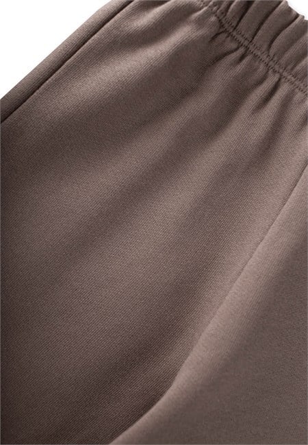 Desenli Sweatshirt Takım 2-8 Yaş Bej