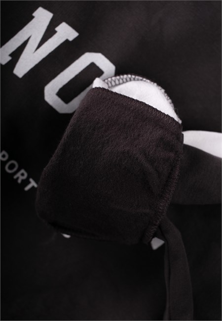 Erkek Çocuk Baskılı Sweatshirt Takım 8-12 Yaş Antrasit