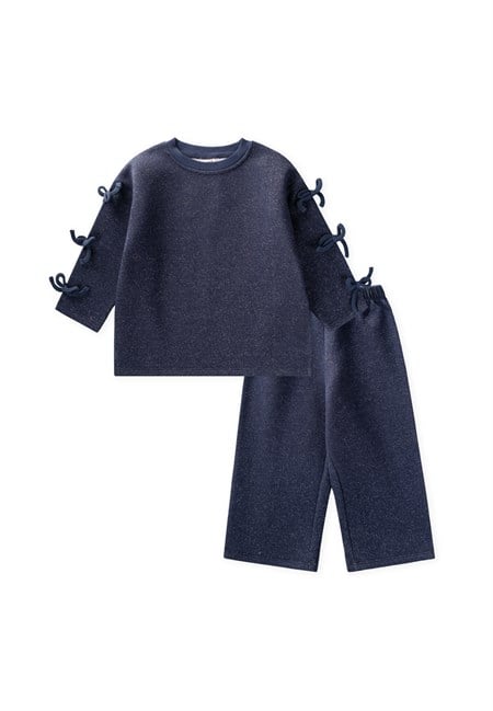 Şardonlu Sweatshirt Takım 2-8 Yaş LACİVERT