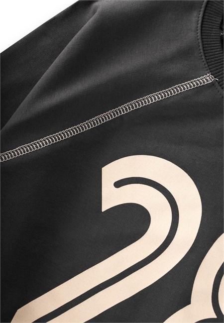 Şardonlu Karyoka Detaylı Baskılı Sweatshirt Takım 2-10 Yaş Antrasit
